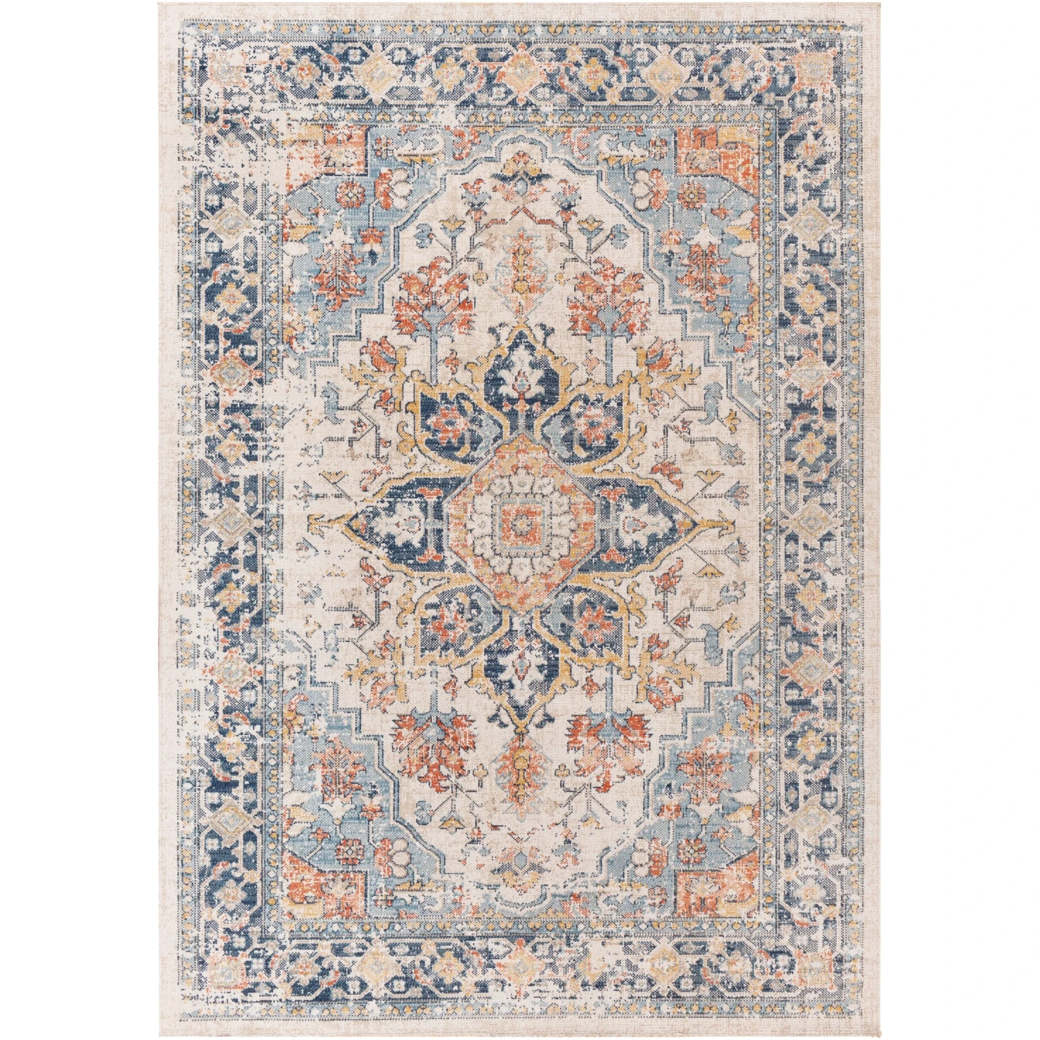 Artistic Weavers Newport Medallion Outdoor Rug 3 Artistic Weavers Newport Medallion Outdoor Rug - Image 3