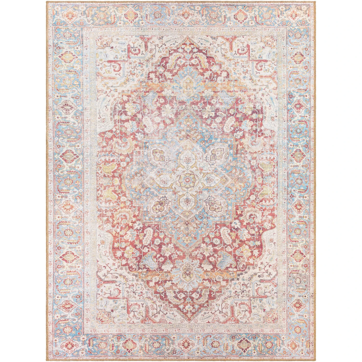 Artistic Weavers Niloufar Traditional Medallion Printed Machine Washable Area Rug 3 Artistic Weavers Niloufar Traditional Medallion Printed Machine Washable Area Rug - Image 3
