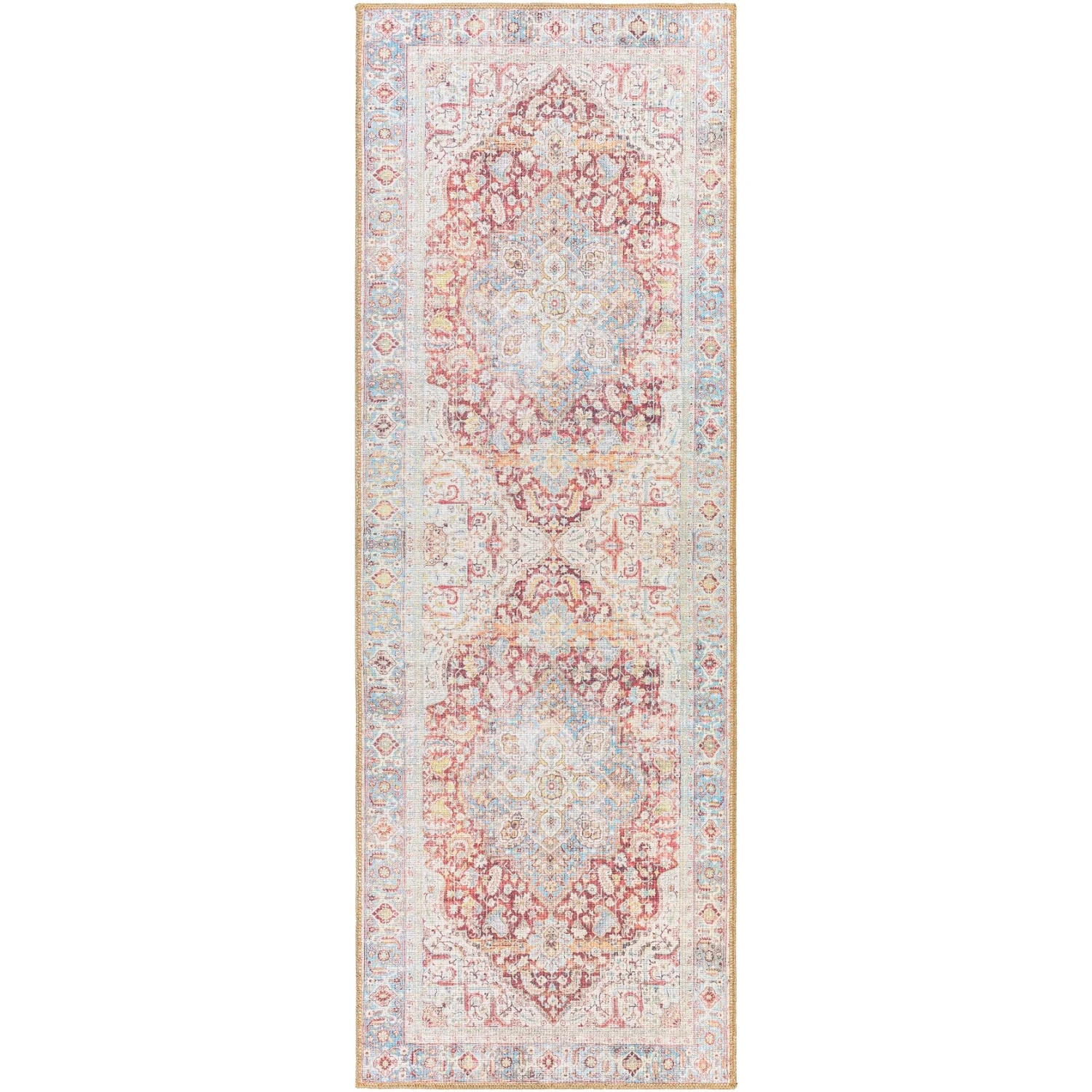 Artistic Weavers Niloufar Traditional Medallion Printed Machine Washable Area Rug 1 Artistic Weavers Niloufar Traditional Medallion Printed Machine Washable Area Rug