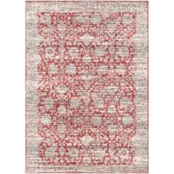 Artistic Weavers Nolita Floral Border Machine Washable Area Rug -Artistic Weavers Nolita Floral Border Machine Washable Area Rug 2