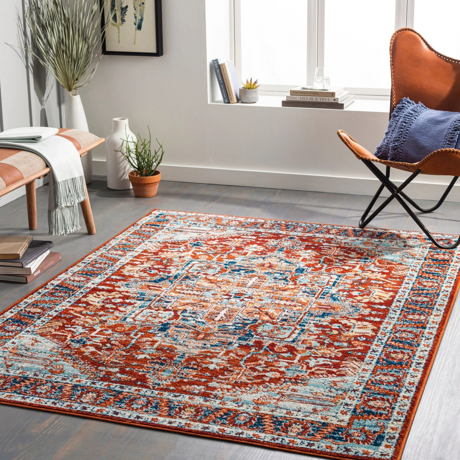 Artistic Weavers Ohsan Floral Medallion Area Rug 2 Artistic Weavers Ohsan Floral Medallion Area Rug - Image 2