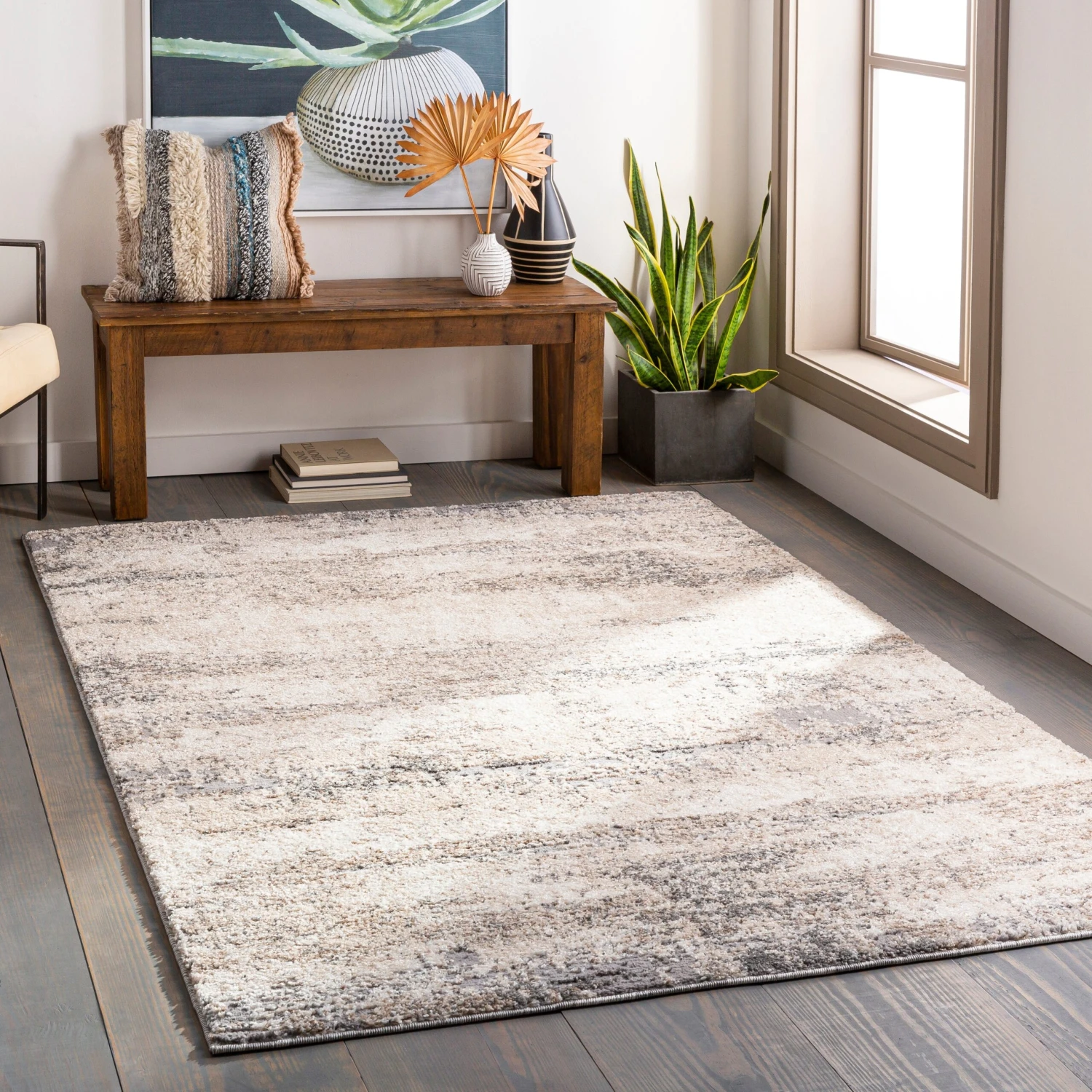 Artistic Weavers Oskar Modern Distressed Area Rug 2 Artistic Weavers Oskar Modern Distressed Area Rug - Image 2