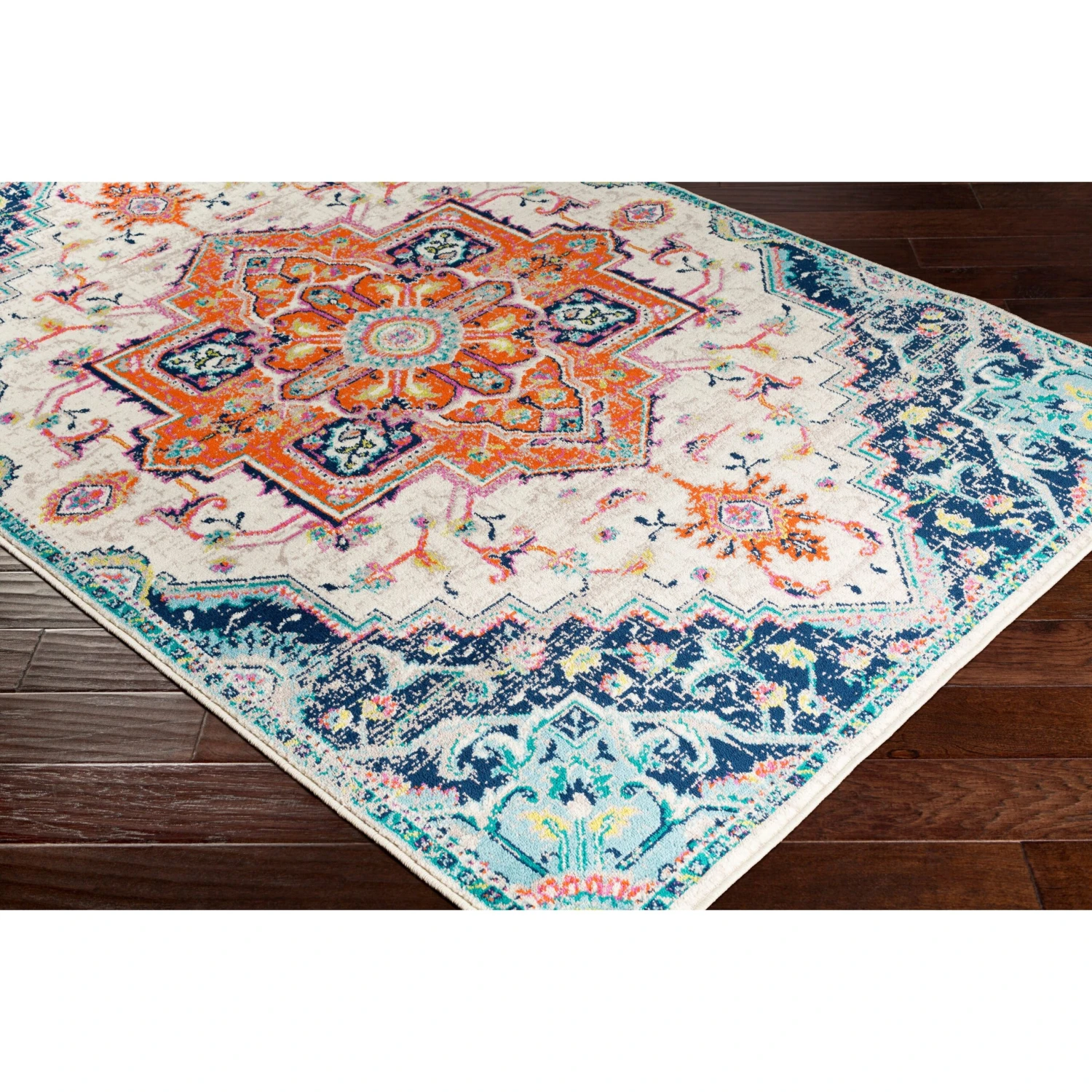 Artistic Weavers Padma Traditional Teal Area Rug 16 Artistic Weavers Padma Traditional Teal Area Rug - Image 16