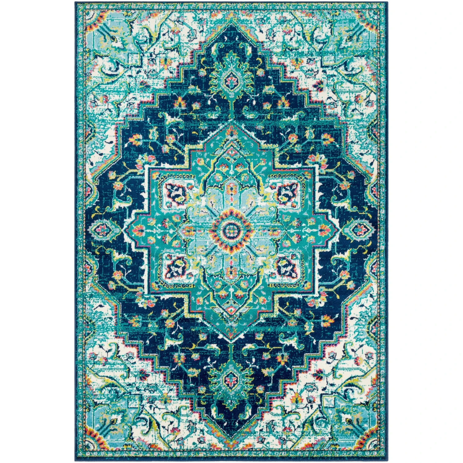 Artistic Weavers Padma Traditional Teal Area Rug 3 Artistic Weavers Padma Traditional Teal Area Rug - Image 3