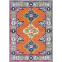 Artistic Weavers Haut Persian Medallion Area Rug 36 Artistic Weavers Haut Persian Medallion Area Rug -Artistic Weavers Persian Inspired Boho Deep Orange Area Rug 311 x 57 Surplus 48355f87 5121 49d6 9dfd 15b6a2c62eb8 1000