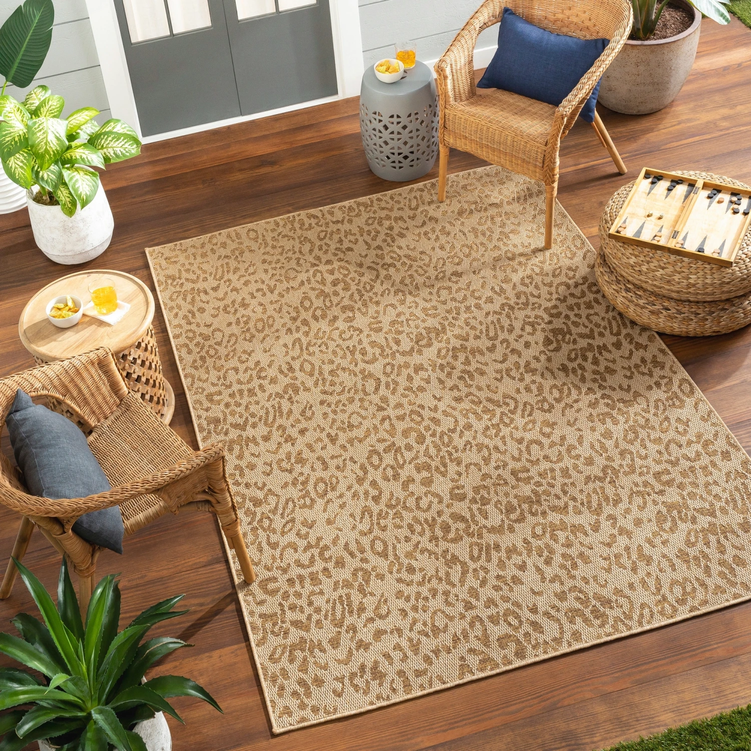 Artistic Weavers Pismo Indoor/ Outdoor Animal Print Area Rug 2 Artistic Weavers Pismo Indoor/ Outdoor Animal Print Area Rug - Image 2