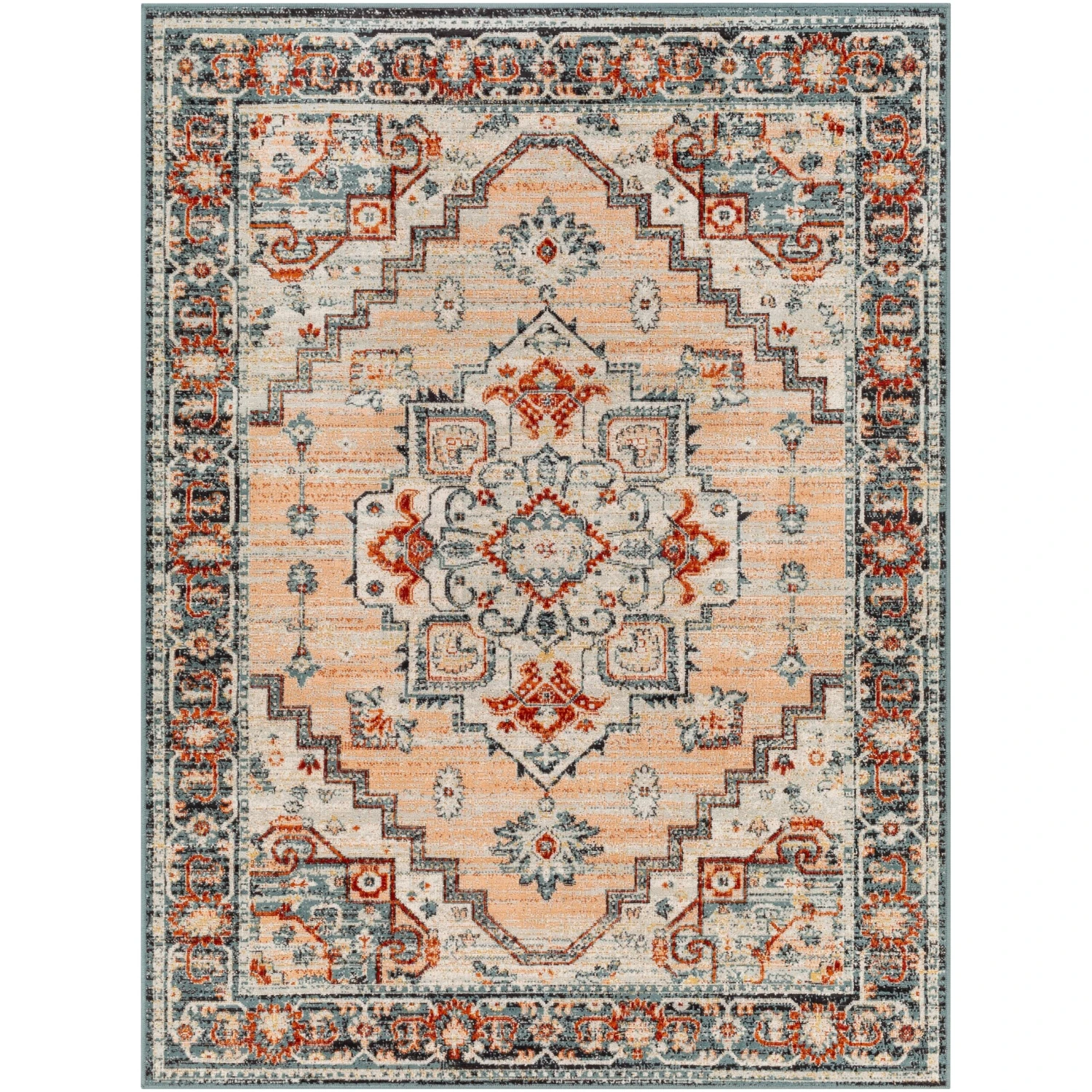 Artistic Weavers Redondo Indoor/ Outdoor Vintage Medallion Area Rug 4 Artistic Weavers Redondo Indoor/ Outdoor Vintage Medallion Area Rug - Image 4