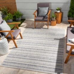 Artistic Weavers Rikard Indoor/ Outdoor Navy Blue Coastal Stripe Area Rug 9 Artistic Weavers Rikard Indoor/ Outdoor Navy Blue Coastal Stripe Area Rug -Artistic Weavers Rikard Indoor Outdoor Navy Blue Coastal Stripe Area Rug 1