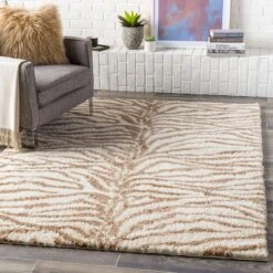 Artistic Weavers Salvado Plush Zebra Stripe Area Rug -Artistic Weavers Salvado Plush Zebra Stripe Area Rug 4
