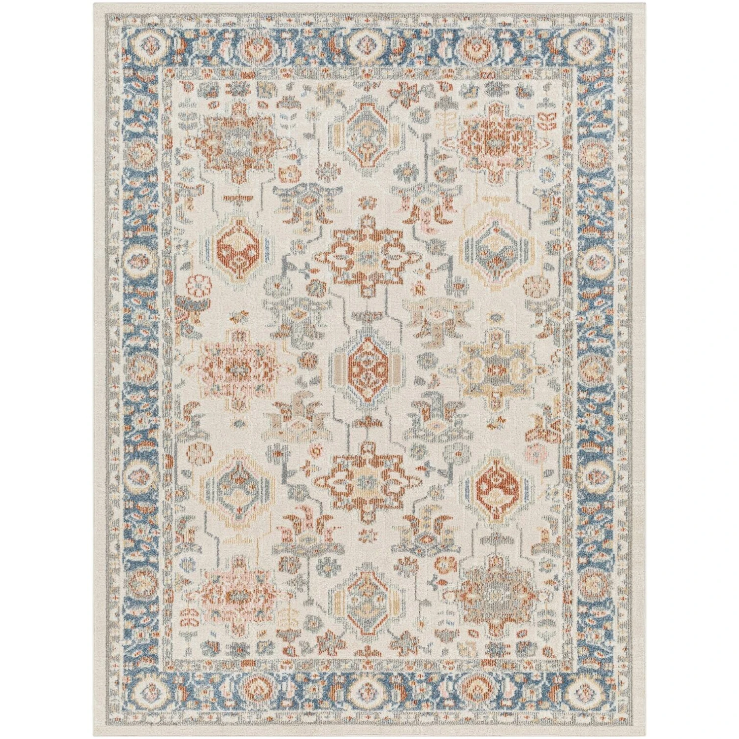 Artistic Weavers Santana Floral Machine Washable Area Rug 3 Artistic Weavers Santana Floral Machine Washable Area Rug - Image 3
