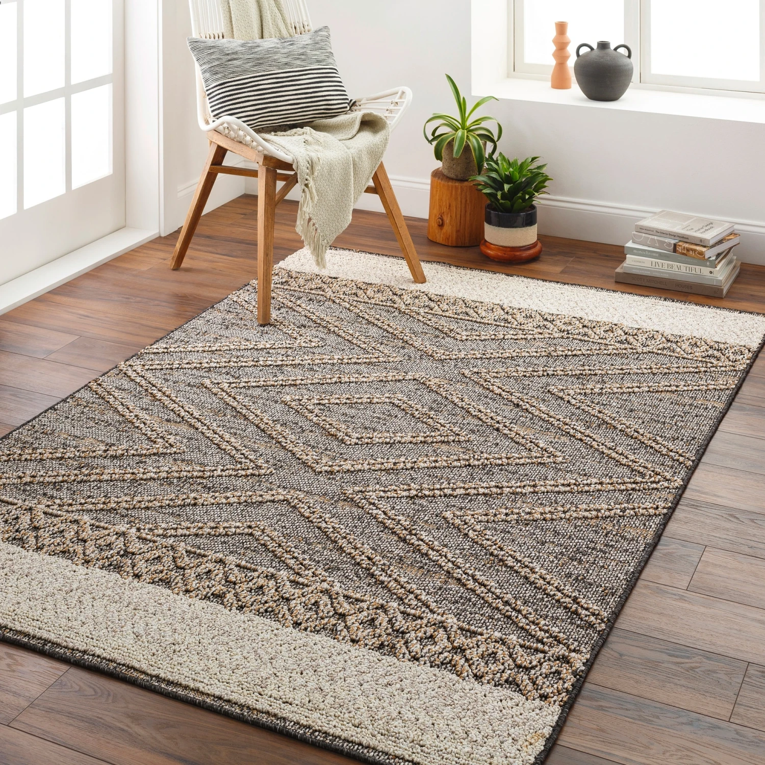 Artistic Weavers Sarasota Outdoor Safe Farmhouse Netural Area Rug 5 Artistic Weavers Sarasota Outdoor Safe Farmhouse Netural Area Rug - Image 5