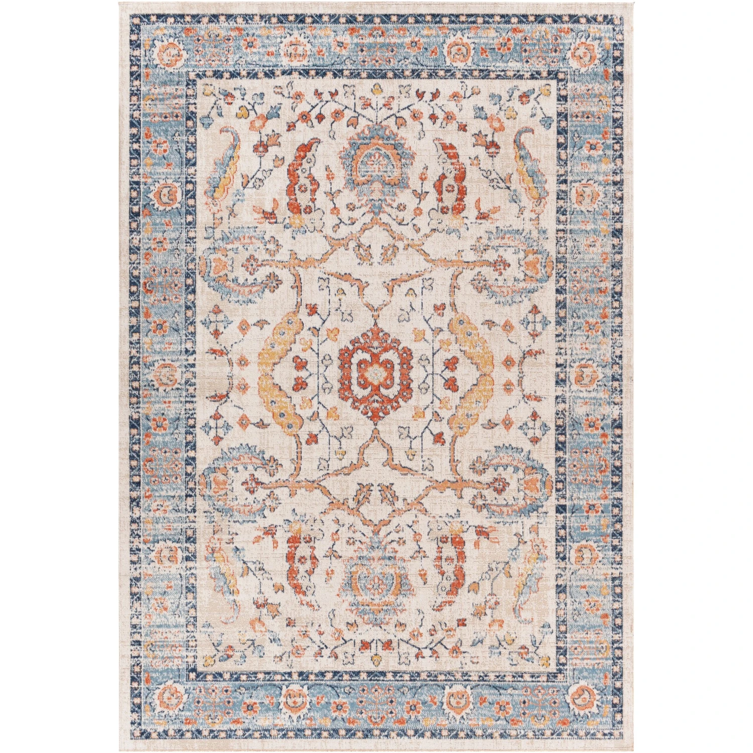 Artistic Weavers Satchmo Indoor/ Outdoor Distressed Floral Area Rug 3 Artistic Weavers Satchmo Indoor/ Outdoor Distressed Floral Area Rug - Image 3