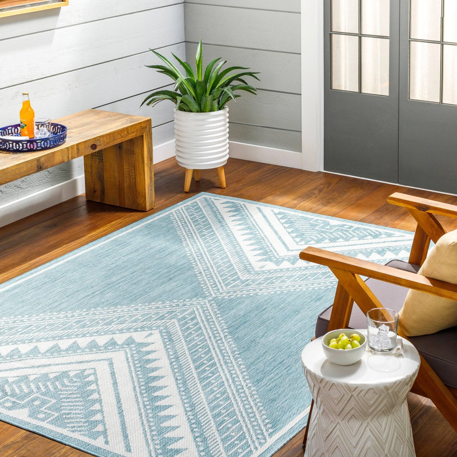Artistic Weavers Searia Indoor/ Outdoor Boho Diamond Area Rug 8 Artistic Weavers Searia Indoor/ Outdoor Boho Diamond Area Rug - Image 8