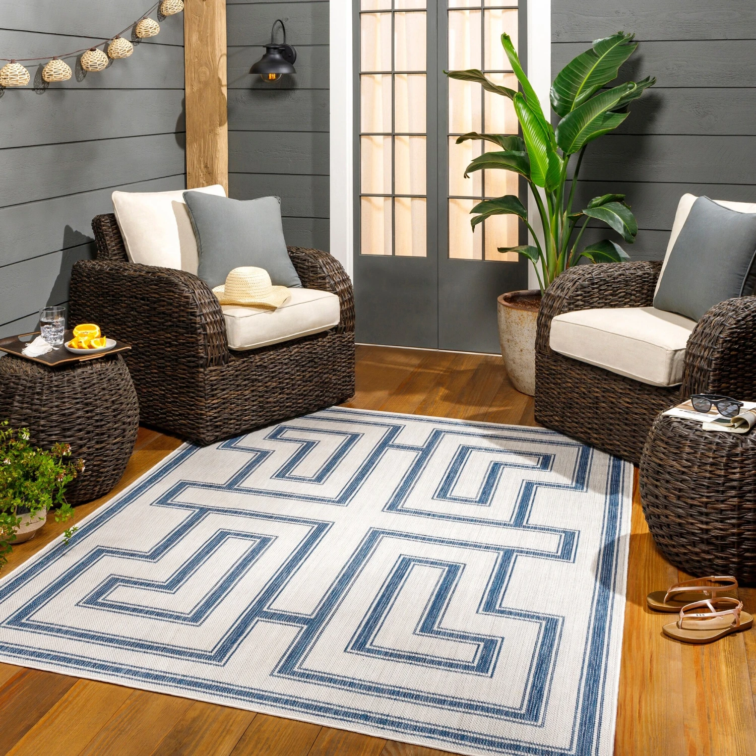 Artistic Weavers Shuppo Indoor/ Outdoor Scrollwork Area Rug 8 Artistic Weavers Shuppo Indoor/ Outdoor Scrollwork Area Rug - Image 8