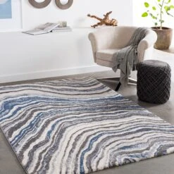 Artistic Weavers Sigrit Wavy Abstract Plush Area Rug