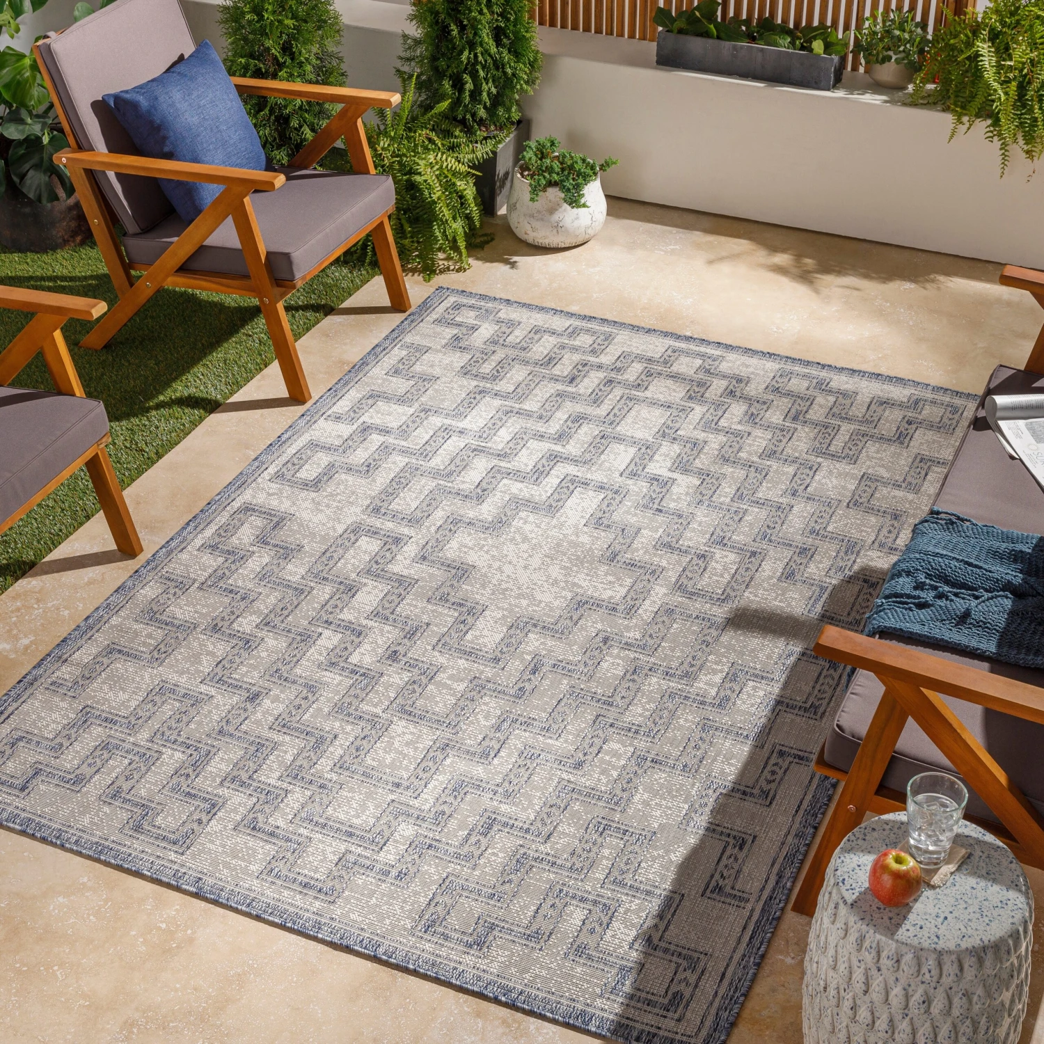 Artistic Weavers Soralei Global Geometric Indoor/ Outdoor Area Rug 2 Artistic Weavers Soralei Global Geometric Indoor/ Outdoor Area Rug - Image 2