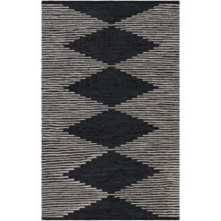 Artistic Weavers Soundtrack Rustic Leather/Cotton Handmade Area Rug -Artistic Weavers Soundtrack Rustic Leather Cotton Handmade Area Rug 2