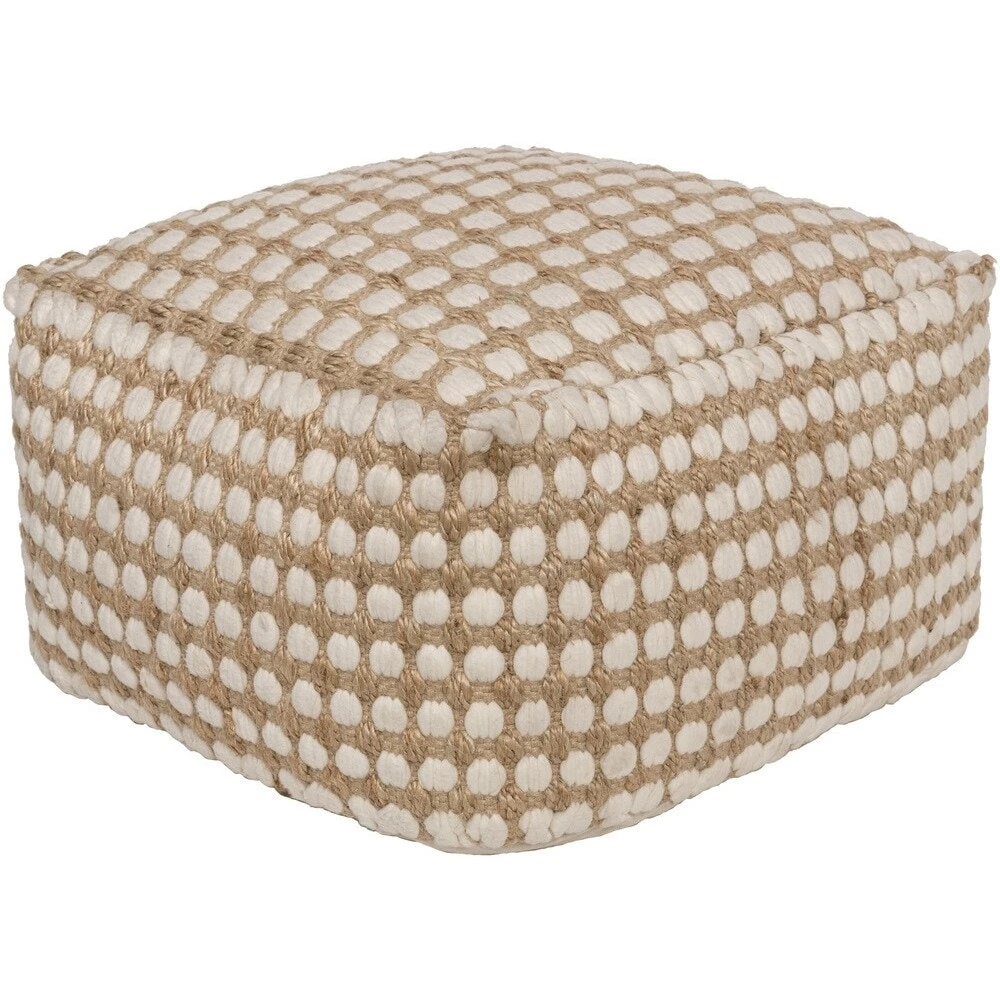 Artistic Weavers Striped Alta Square Jute/Cotton Pouf (20 X 20 X 12) 3 Artistic Weavers Striped Alta Square Jute/Cotton Pouf (20 X 20 X 12) - Image 3