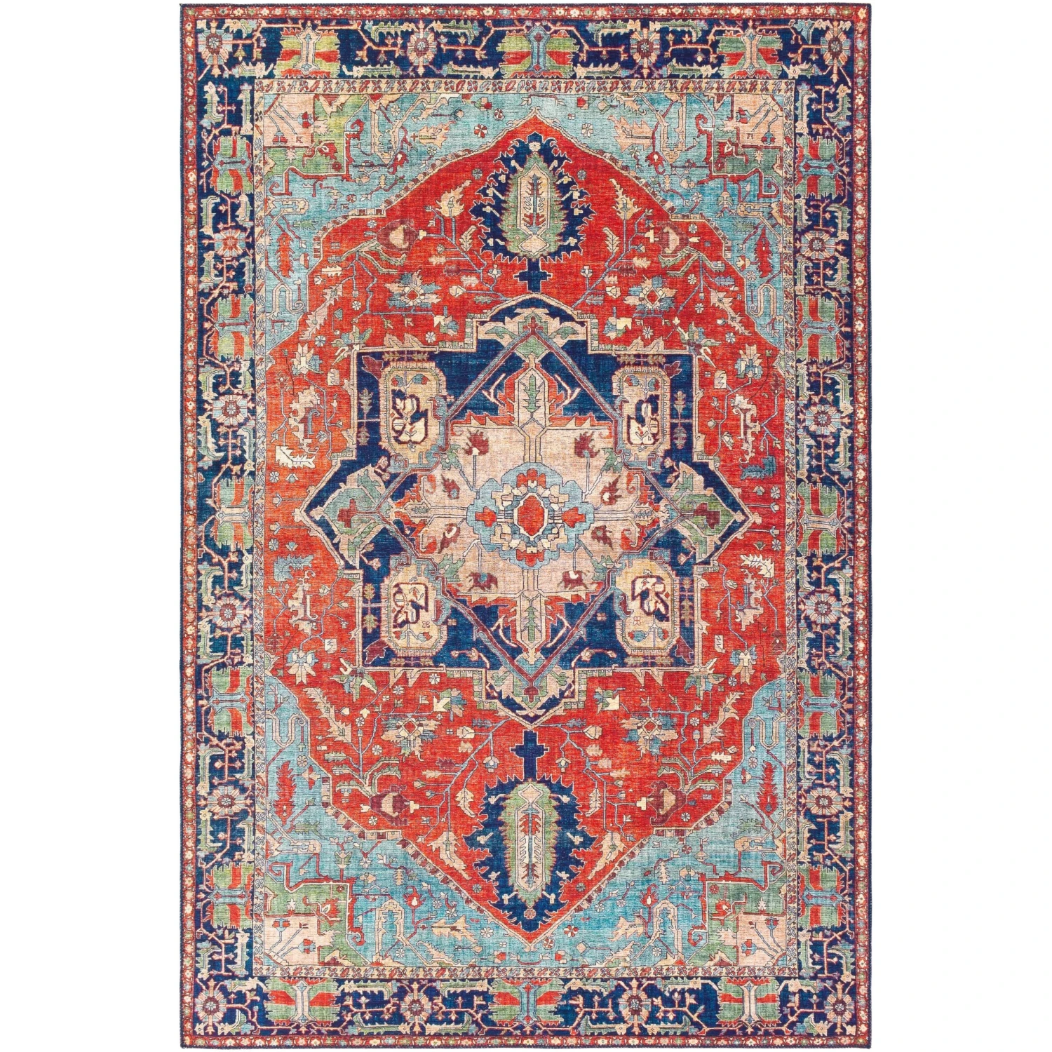 Artistic Weavers Tiersen Vintage Persian Medallion Area Rug 3 Artistic Weavers Tiersen Vintage Persian Medallion Area Rug - Image 3