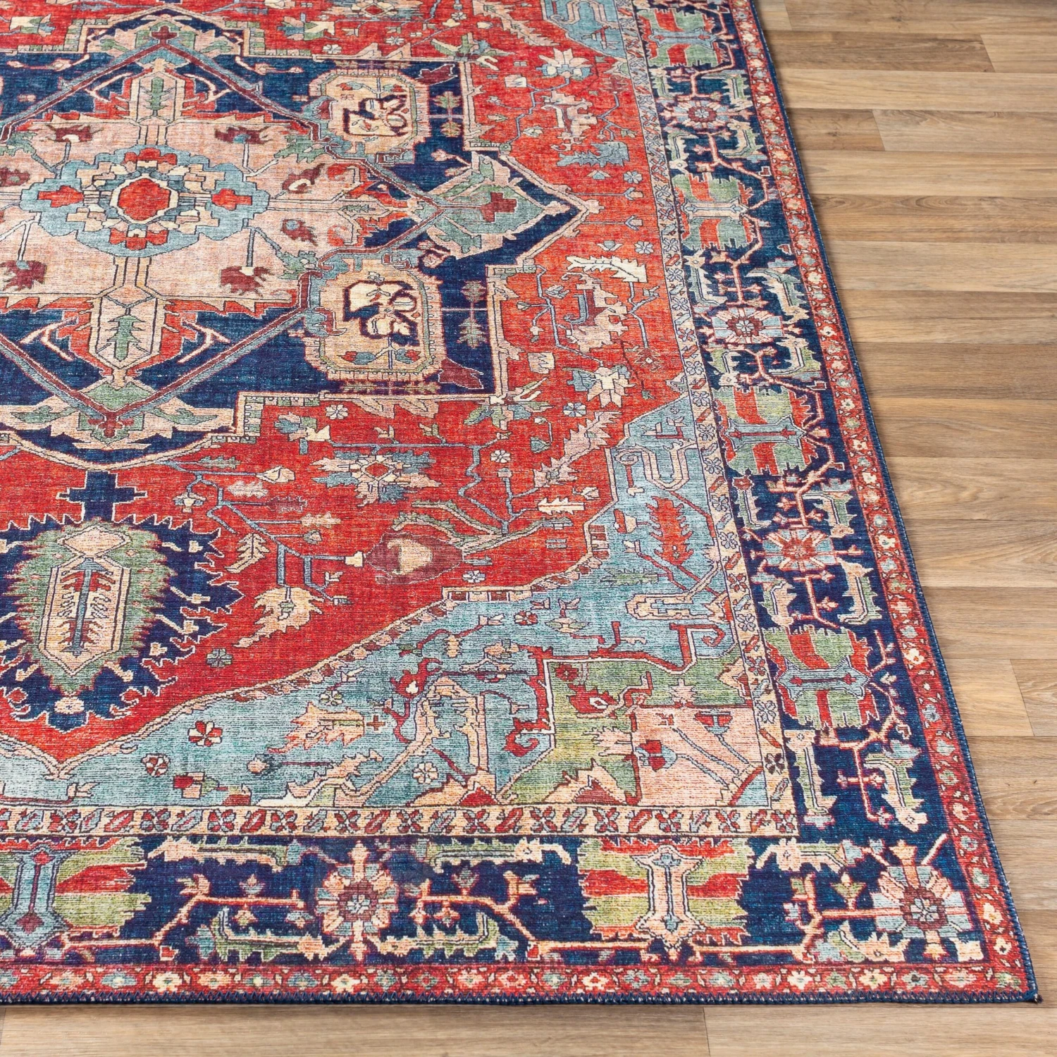 Artistic Weavers Tiersen Vintage Persian Medallion Area Rug 4 Artistic Weavers Tiersen Vintage Persian Medallion Area Rug - Image 4