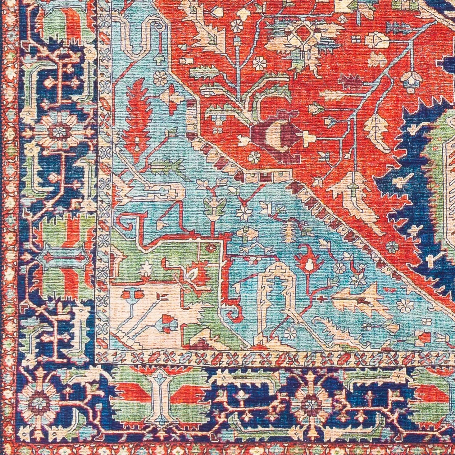 Artistic Weavers Tiersen Vintage Persian Medallion Area Rug 8 Artistic Weavers Tiersen Vintage Persian Medallion Area Rug - Image 8