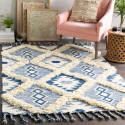 Artistic Weavers Topanga Handmade Wool Scandinavian Tassel Area Rug -Artistic Weavers Topanga Handmade Wool Scandinavian Tassel Area Rug 4