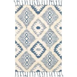 Artistic Weavers Topanga Handmade Wool Scandinavian Tassel Area Rug -Artistic Weavers Topanga Handmade Wool Scandinavian Tassel Area Rug 5