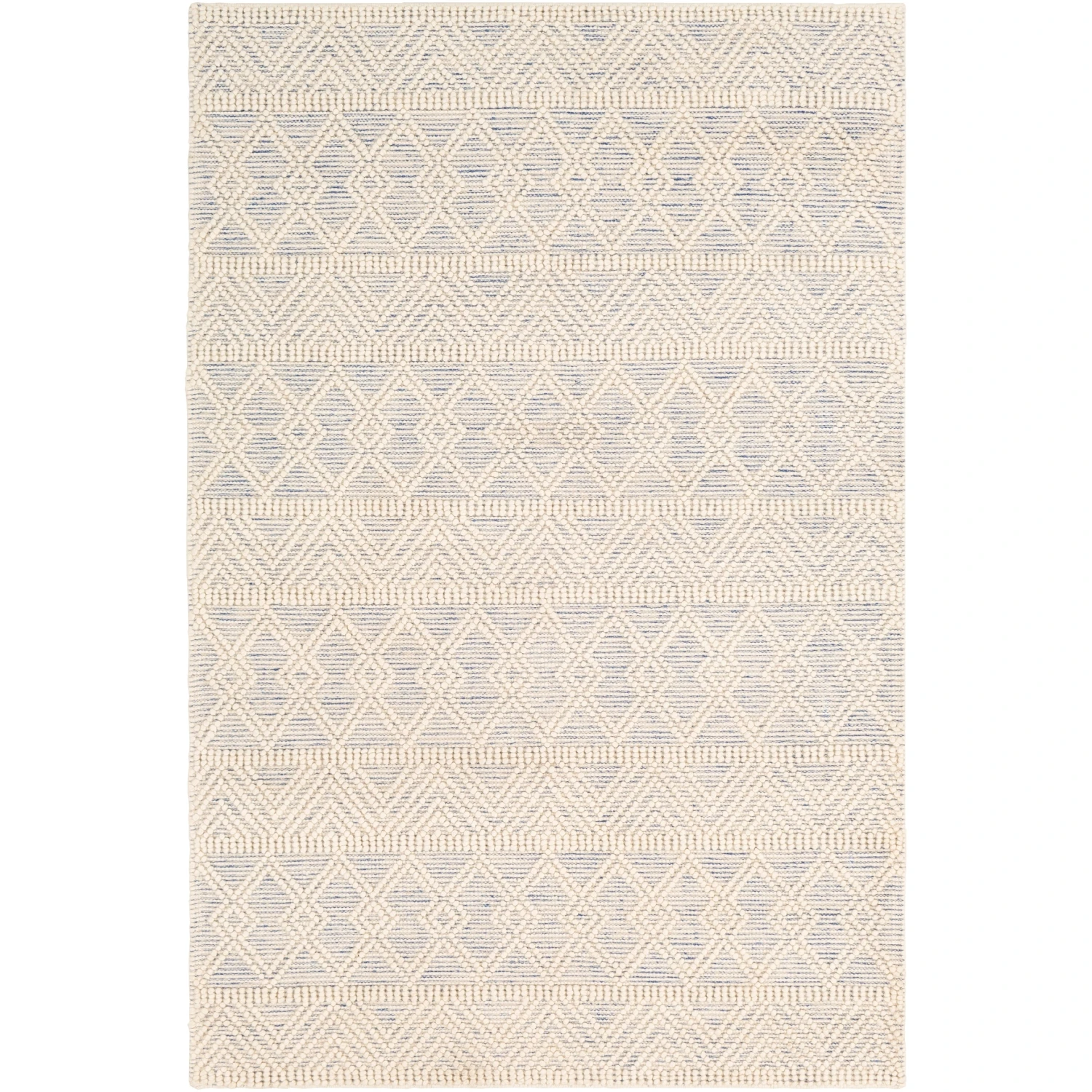 Artistic Weavers Torin Handmade Ivory/Blue Rustic Wool Area Rug 3 Artistic Weavers Torin Handmade Ivory/Blue Rustic Wool Area Rug - Image 3