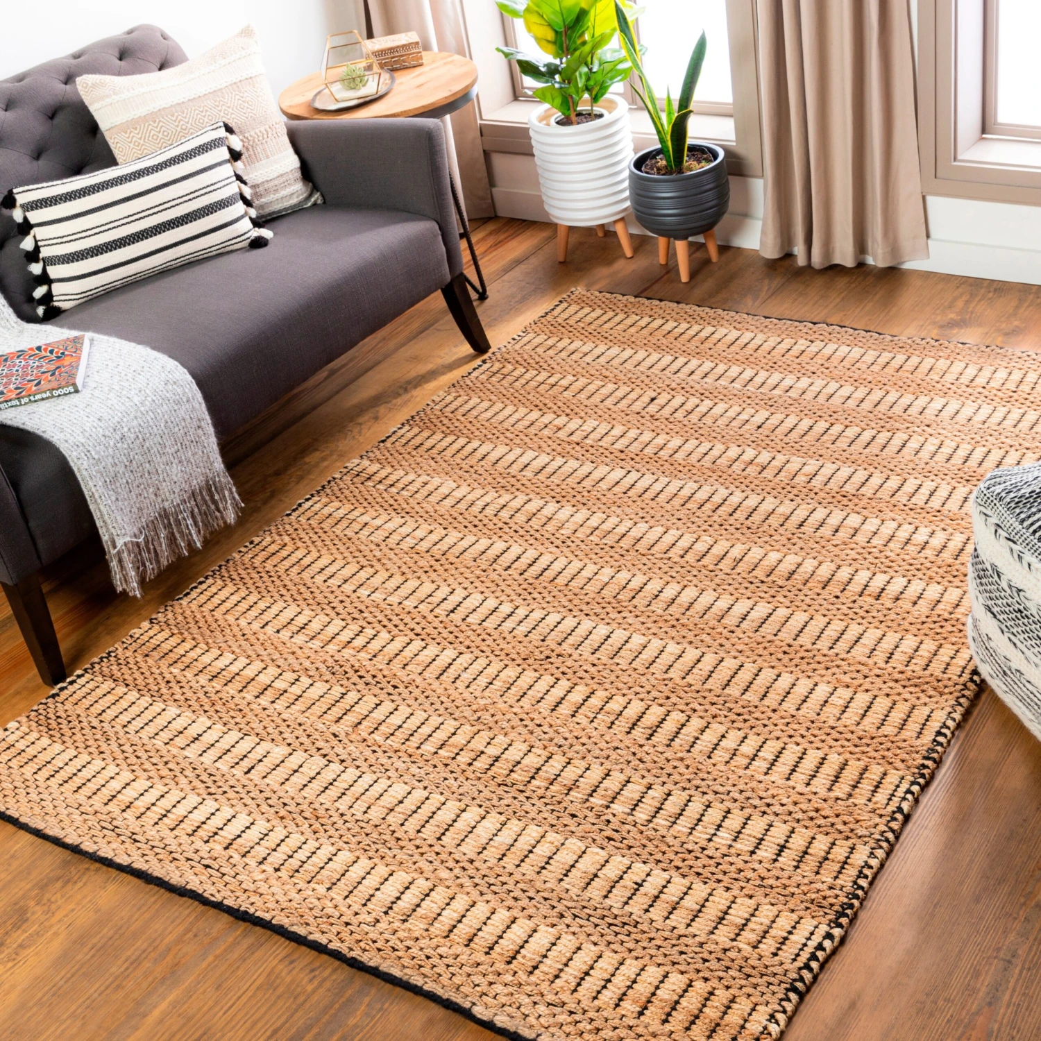 Artistic Weavers Trillia Handmade Cottage Striped Jute Blend Area Rug 2 Artistic Weavers Trillia Handmade Cottage Striped Jute Blend Area Rug - Image 2