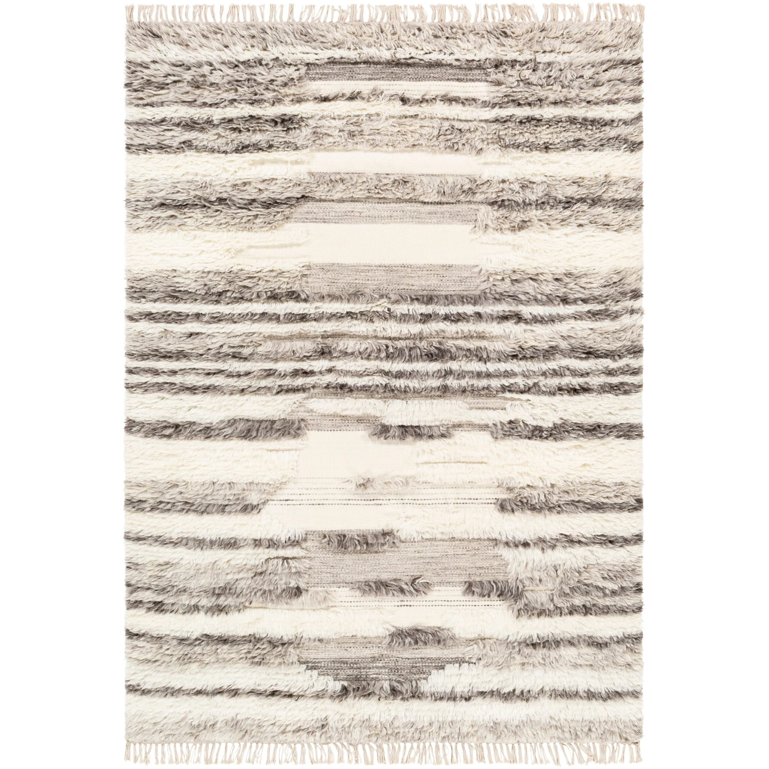 Artistic Weavers Tripoli Abstract Hand-woven Wool Shag Area Rug 6 Artistic Weavers Tripoli Abstract Hand-woven Wool Shag Area Rug - Image 6