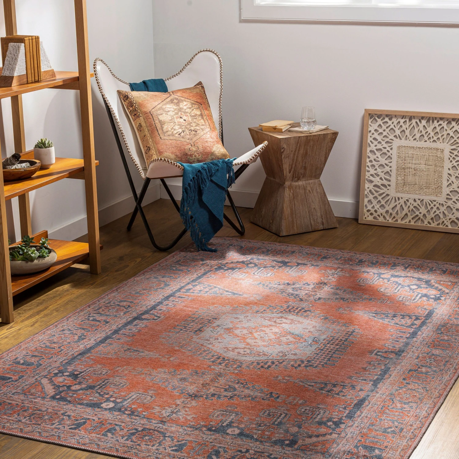Artistic Weavers Vargas Persian Medallion Printed Machine Washable Area Rug 2 Artistic Weavers Vargas Persian Medallion Printed Machine Washable Area Rug - Image 2