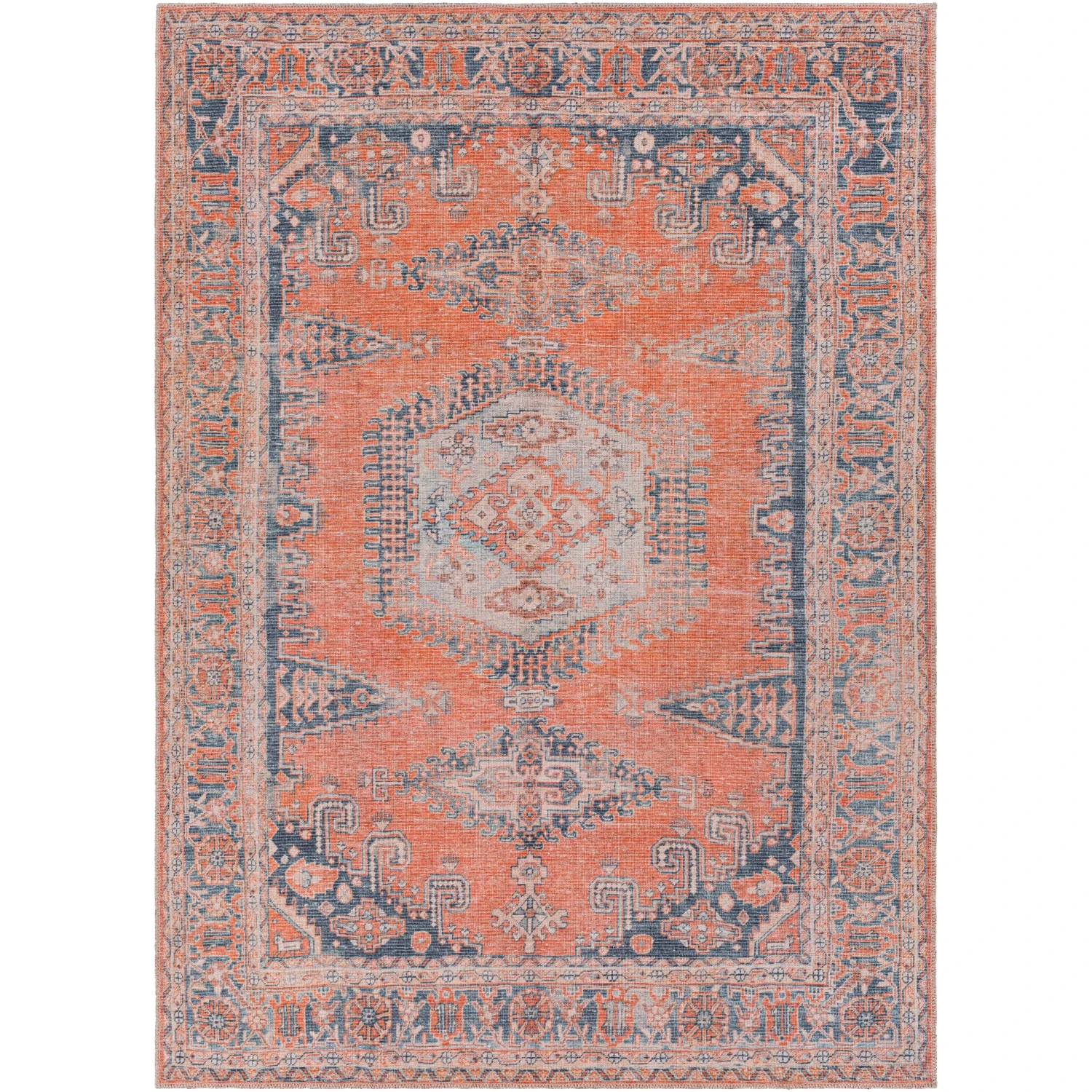 Artistic Weavers Vargas Persian Medallion Printed Machine Washable Area Rug 3 Artistic Weavers Vargas Persian Medallion Printed Machine Washable Area Rug - Image 3