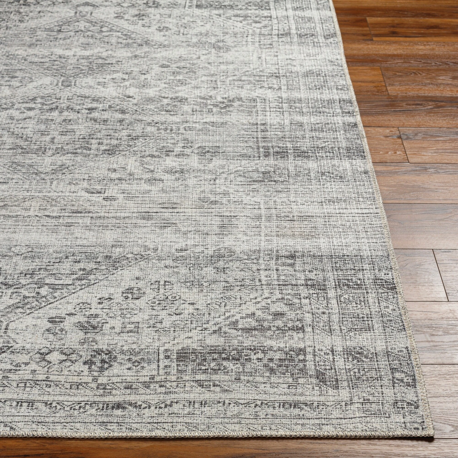 Artistic Weavers Verninac Distressed Medallion Printed Washable Rug 10 Artistic Weavers Verninac Distressed Medallion Printed Washable Rug - Image 10