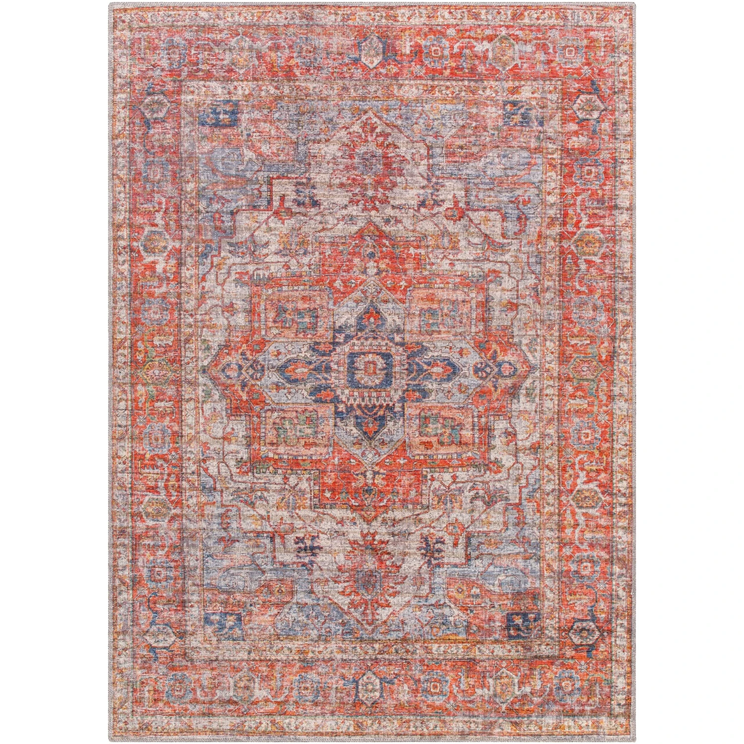 Artistic Weavers Veshna Traditional Medallion Machine Washable Area Rug 3 Artistic Weavers Veshna Traditional Medallion Machine Washable Area Rug - Image 3