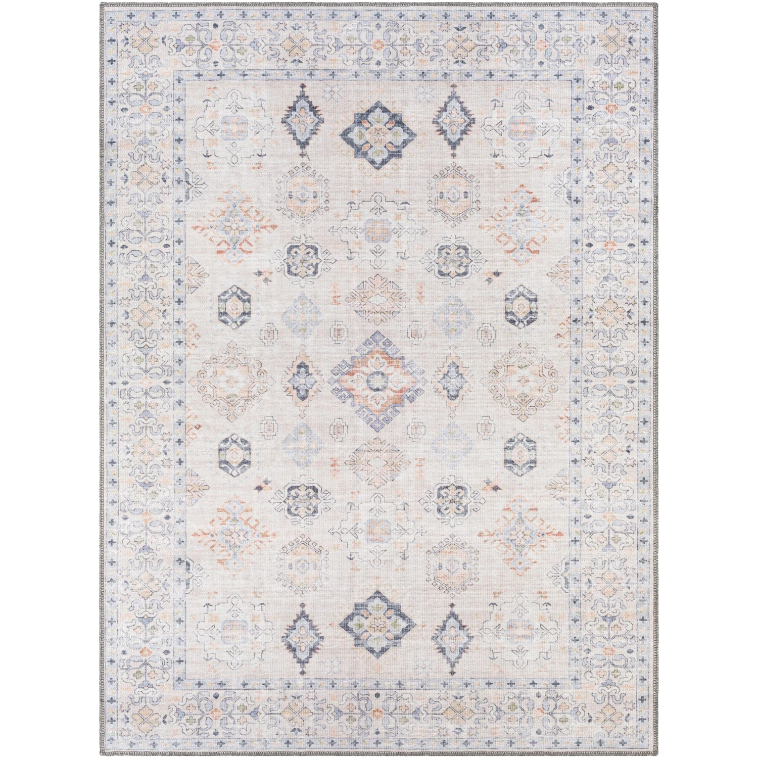 Artistic Weavers Vita Traditional Medallion Machine Washable Area Rug 3 Artistic Weavers Vita Traditional Medallion Machine Washable Area Rug - Image 3