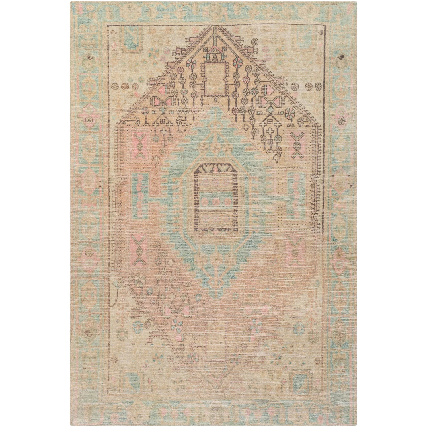 Artistic Weavers Voule Handmade Distressed Printed Area Rug 1 Artistic Weavers Voule Handmade Distressed Printed Area Rug