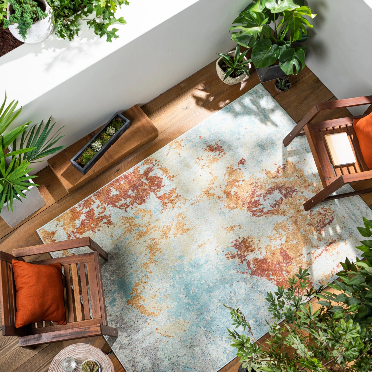 Artistic Weavers Willah Indoor / Outdoor Abstract Industrial Area Rug 2 Artistic Weavers Willah Indoor / Outdoor Abstract Industrial Area Rug - Image 2