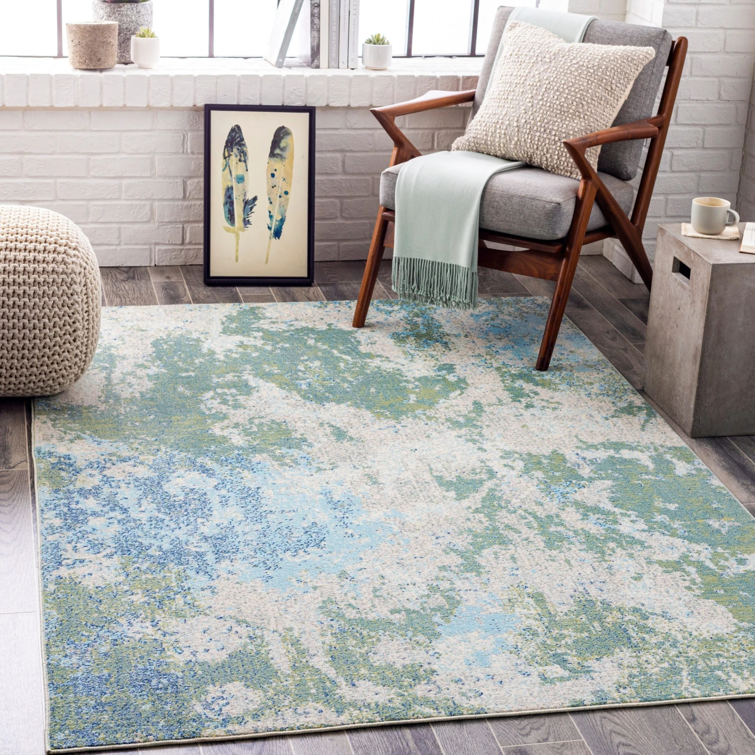 Artistic Weavers Willah Indoor / Outdoor Abstract Industrial Area Rug 1 Artistic Weavers Willah Indoor / Outdoor Abstract Industrial Area Rug