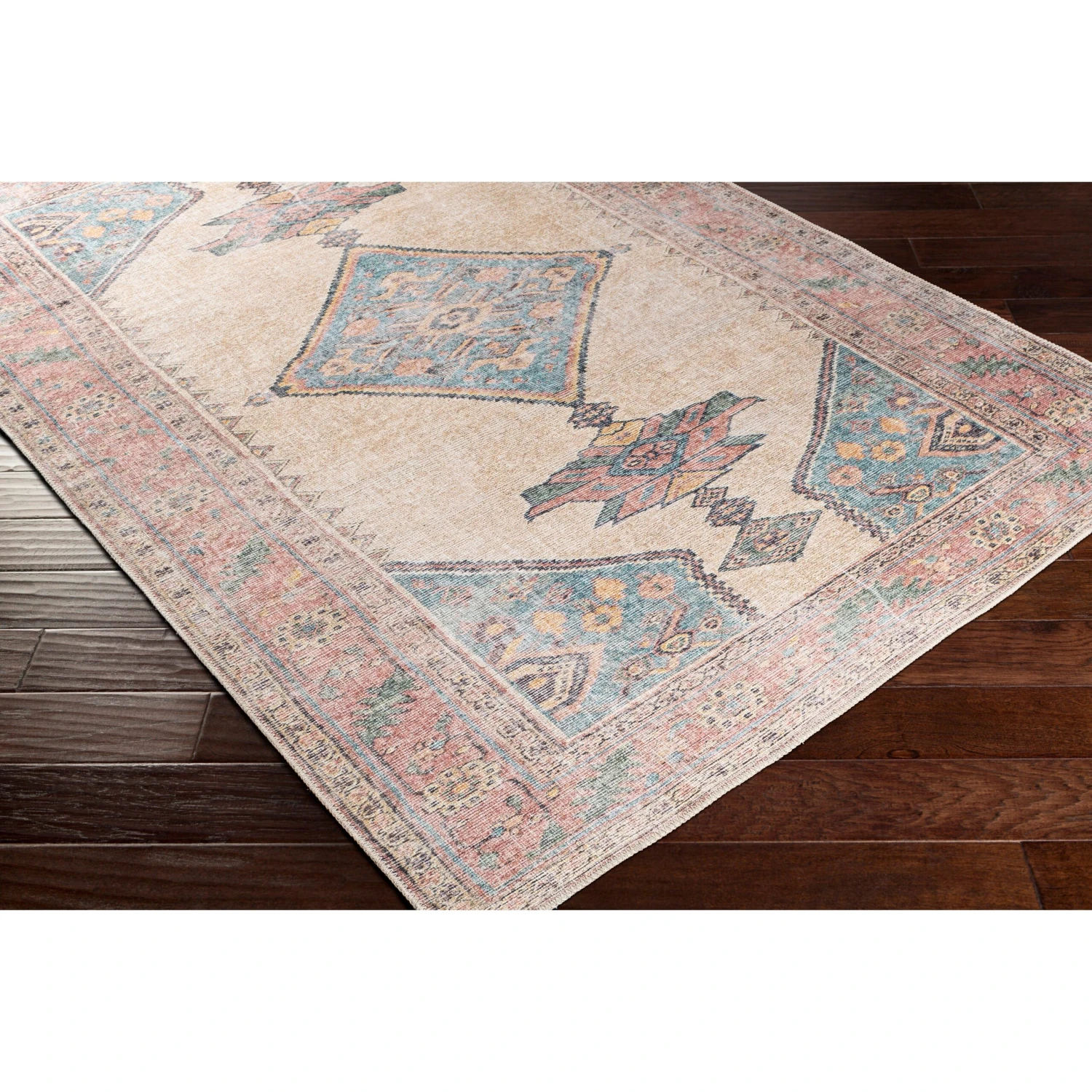 Artistic Weavers Yolanda Distressed Tribal Printed Machine Washable Area Rug 8 Artistic Weavers Yolanda Distressed Tribal Printed Machine Washable Area Rug - Image 8